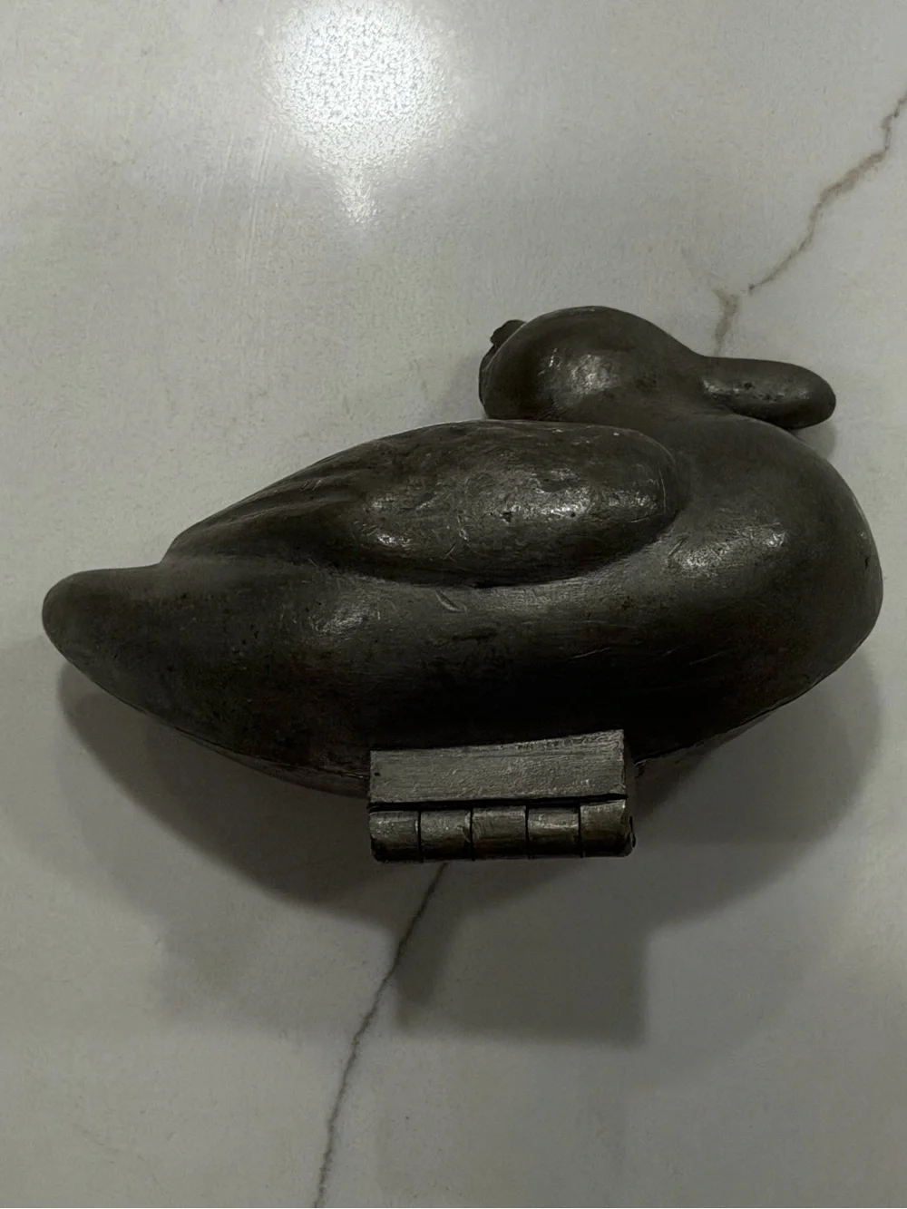 Antique Schall & Co. Pewter Duck Chocolate / Ice Cream Mold